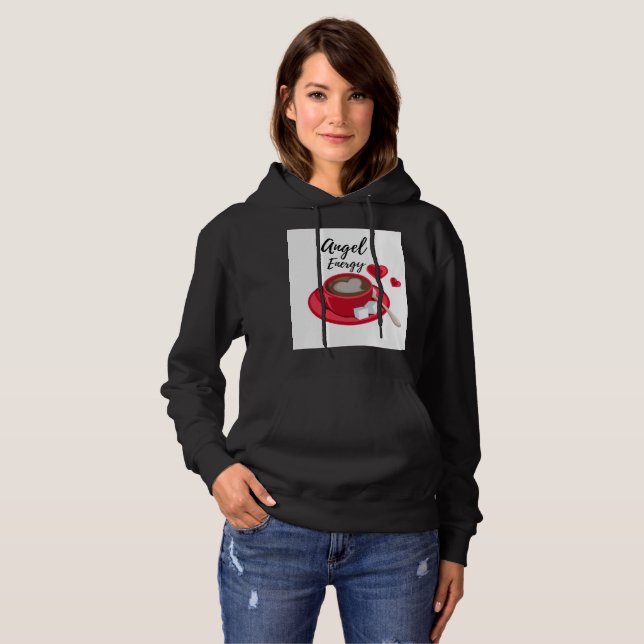 Kaffee T-Shirt Hoodie (Vorne ganz)
