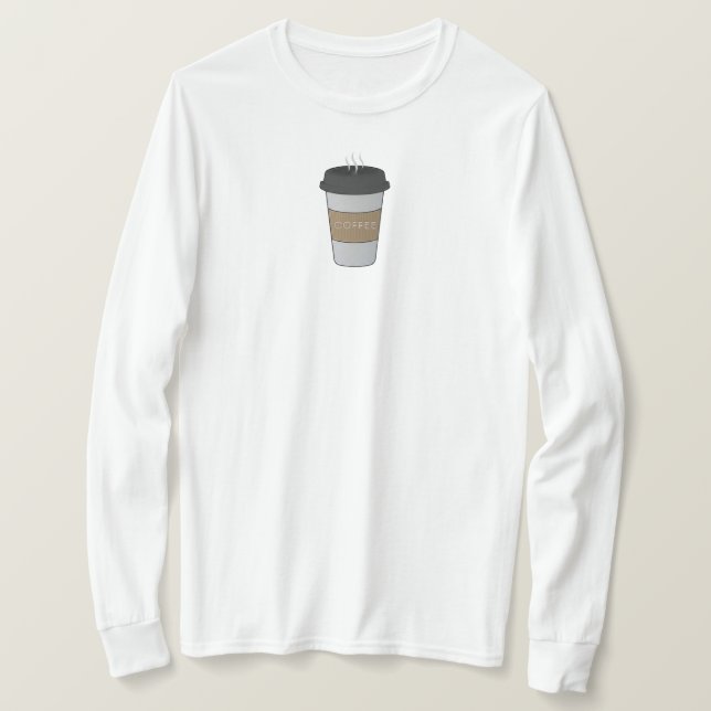 Kaffee-T-Shirt T-Shirt (Design vorne)