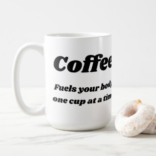 Kaffee tankt Ihren Körper eine Schale auf einmal Kaffeetasse