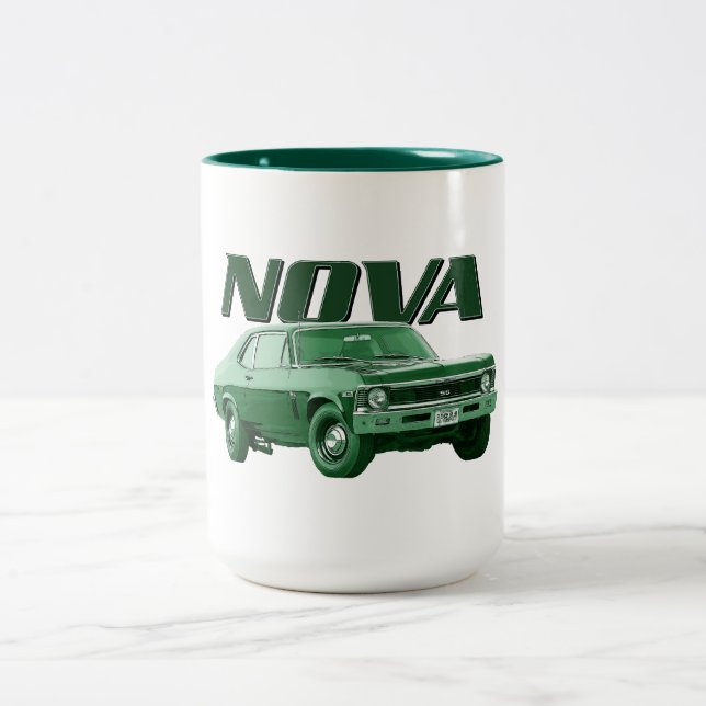 Kaffee-Tasse 1969 Chevy Novas SS Zweifarbige Tasse (Mittel)