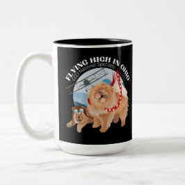 KAFFEE-TASSE - 2 TONSCHWARZE W/2025-LOGO ZWEIFARBIGE TASSE