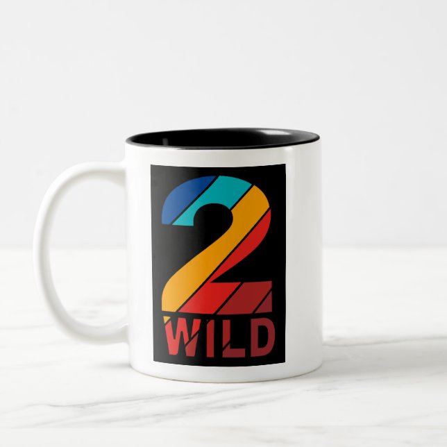 Kaffee Tasse 2 Wildes Design (Links)