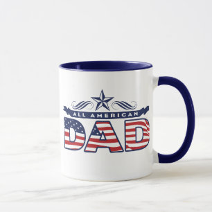 Kaffee-Tasse aller Männer amerikanischer Vati USA Tasse