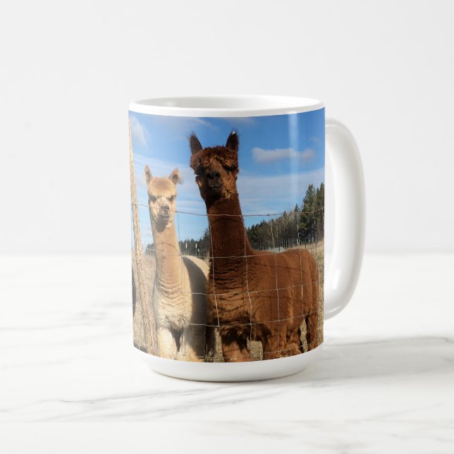 Kaffee-Tasse - Alpacas Phaethon, Barley & Marvin Kaffeetasse (VorderseiteRechts)