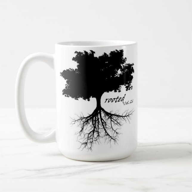 Kaffee-Tasse (Baum mit Wurzeln) Tasse (Links)