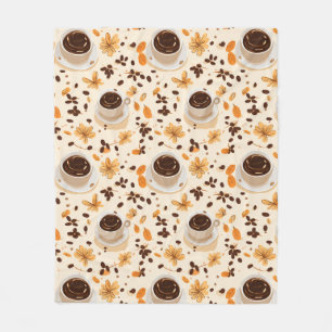 Kaffee Tasse & Bean Fleece Blanket