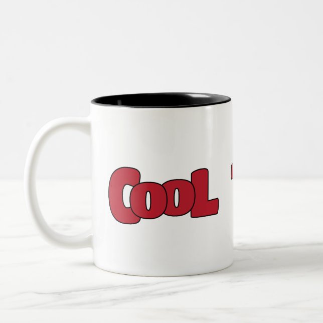 Kaffee-Tasse COOL 1 Design Zweifarbige Tasse (Links)