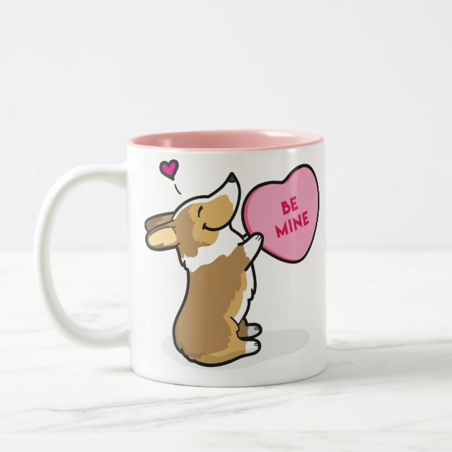Kaffee-Tasse Corgi-Zobel das 2015-Pembroke des Zweifarbige Tasse (Links)