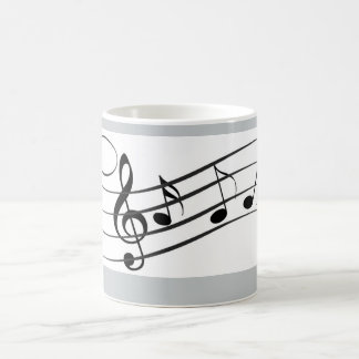 Kaffee-Tasse der musikalischen Anmerkungen Tasse
