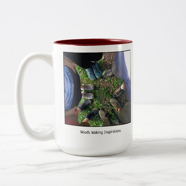 Kaffee-Tasse der Stadt-Ruhe-gehende Zweifarbige Tasse (Links)