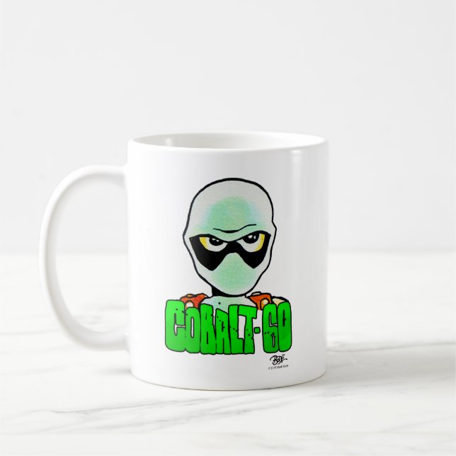 Kaffee-Tasse des Kobalt-60 Kaffeetasse (Links)
