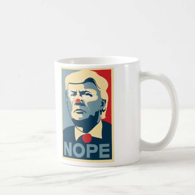 Kaffee-Tasse Donald Trump "NOPE" Kaffeetasse (Rechts)