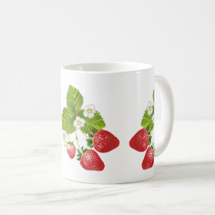 Kaffee Tasse-Erdbeeren Kaffeetasse