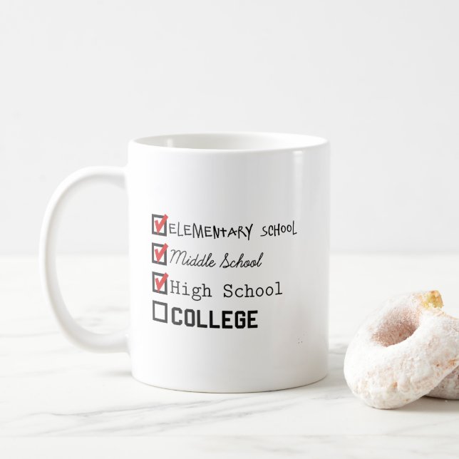 Kaffee-Tasse für den Unistudenten Tasse (Mit Donut)