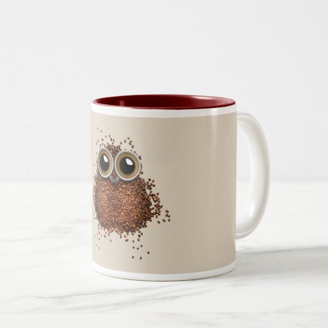 Kaffee-Tasse für Morgenmuffel Zweifarbige Tasse (VorderseiteRechts)