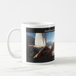 Kaffee-Tasse für Ziegen-Inselskiff-Kalender 2018 Tasse