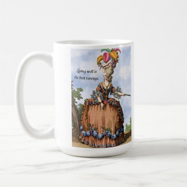 Kaffee-Tasse - gut leben ist die beste Rache Kaffeetasse (Links)