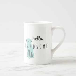 Kaffee-Tasse - hallo, hübsch - für ihn Prozellantasse