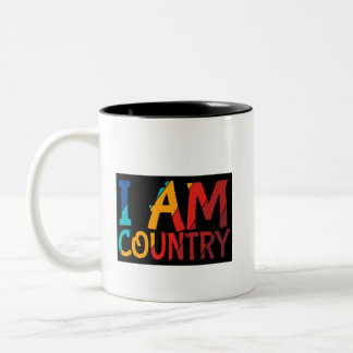 Kaffee Tasse Ich bin Country Design