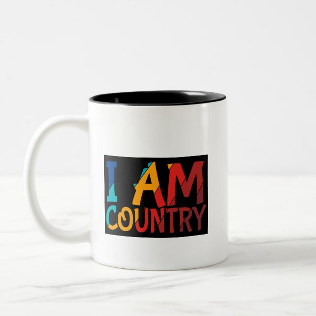 Kaffee Tasse Ich bin Country Design (Links)