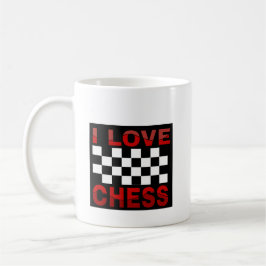Kaffee-Tasse: Ich Liebe Schach Kaffeetasse