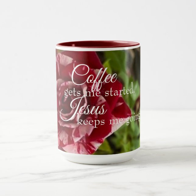 Kaffee-Tasse - Kaffee und Jesus Tasse (Zentrum)