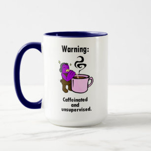Kaffee-Tasse, koffeiniert und unbeaufsichtigt Tasse