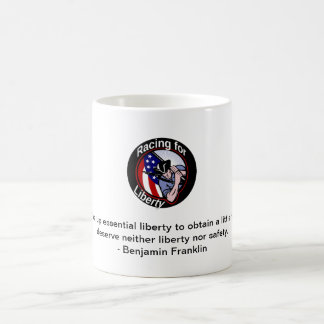 Kaffee-Tasse - laufend für Freiheitslogo Tasse