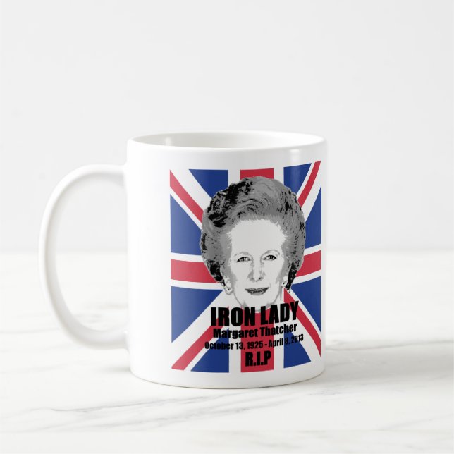 Kaffee-Tasse Margaret- Thatchereiserner Kaffeetasse (Links)