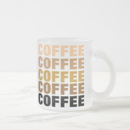 KAFFEE-Tasse (mattiertes Glas) Mattglastasse