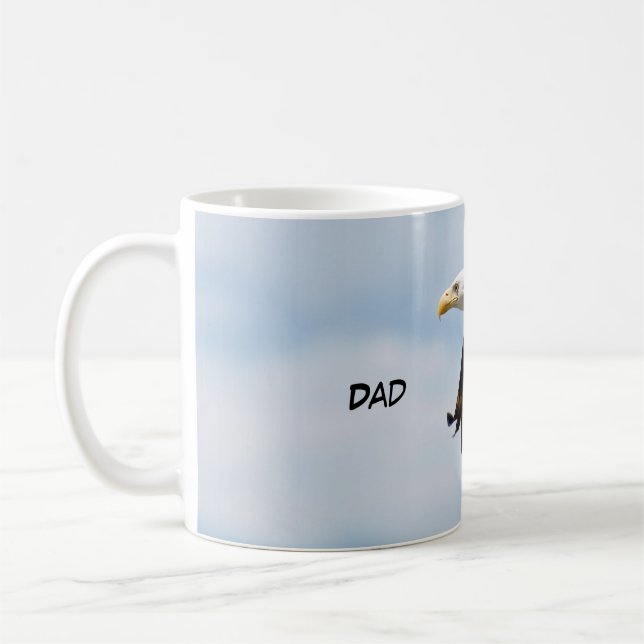 Kaffee-Tasse mit Bald-Adler Kaffeetasse (Links)