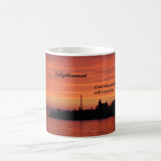 Kaffee-Tasse mit Bild des hellen Hauses am Tasse