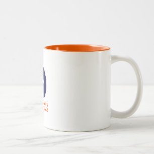 Kaffee-Tasse mit dem Logo Kopenhagens Suborbitals Zweifarbige Tasse