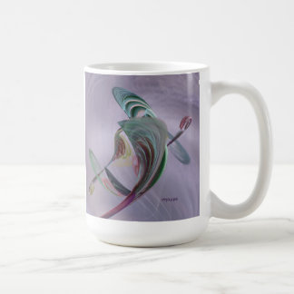 Kaffee-Tasse mit einer Fraktal-Blume Tasse