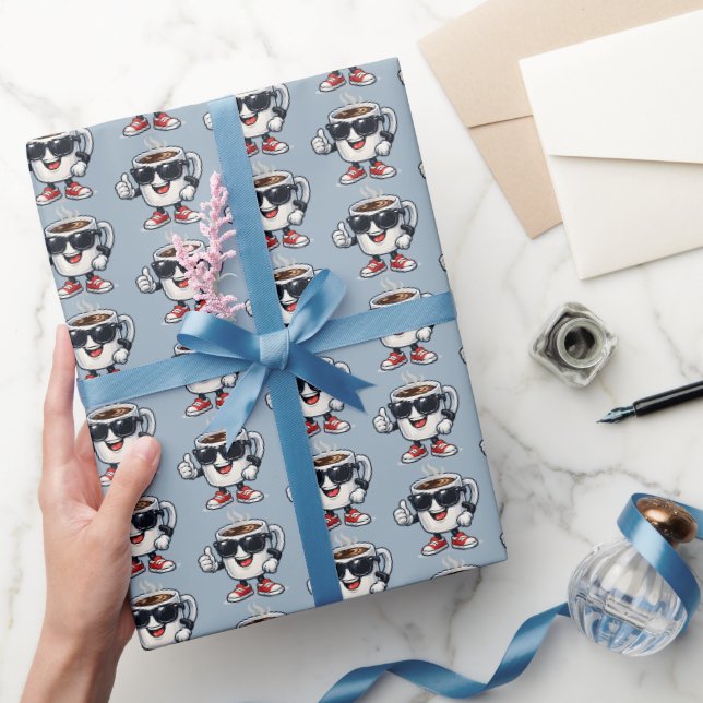 Kaffee-Tasse mit Energie Geschenkpapier (Schenken)