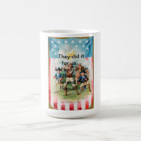 Kaffee-Tasse mit GEIST VON 76 taten sie ihn für