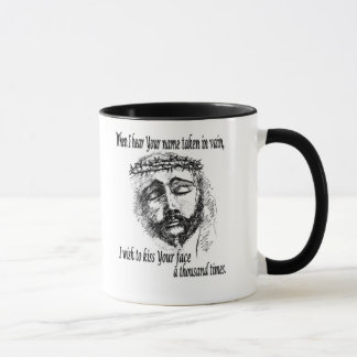 Kaffee-Tasse mit Kopf von Christus Tasse