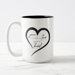KAFFEE-TASSE MIT LIEBE SEHR ZWEIFARBIGE TASSE