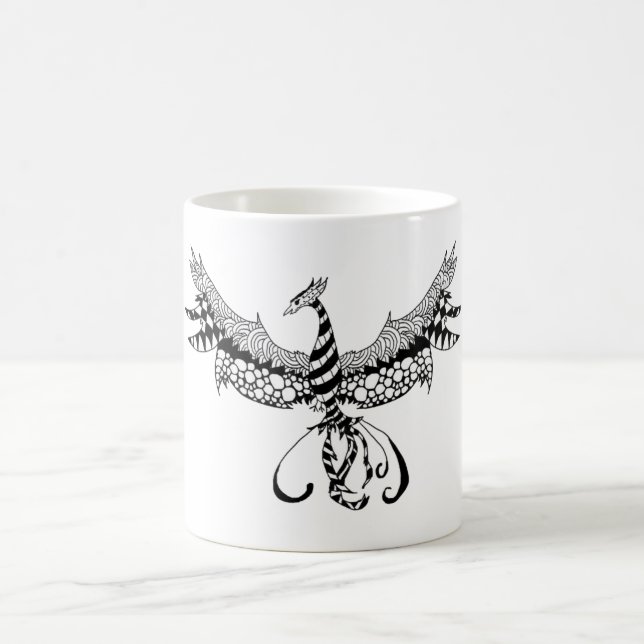 Kaffee-Tasse mit Phoenix-Entwurf Kaffeetasse (Mittel)