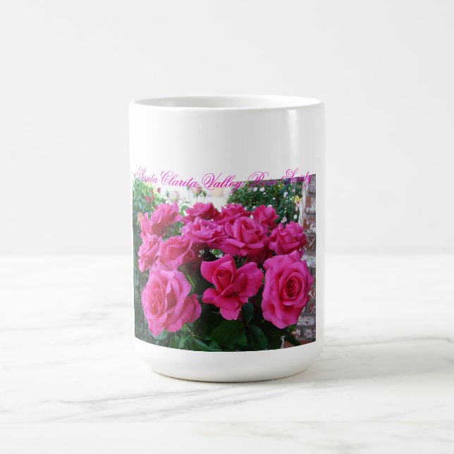 Kaffee-Tasse mit rosa Rosen Kaffeetasse (Mittel)