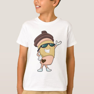 Kaffee-Tasse mit Sonnenbrille T-Shirt