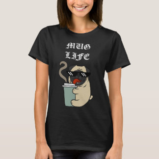 Kaffee Tasse Mops Kaffee T-Shirt