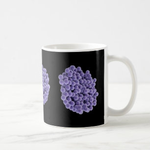 Kaffee-Tasse - MRSA (violett auf schwarzem Tasse