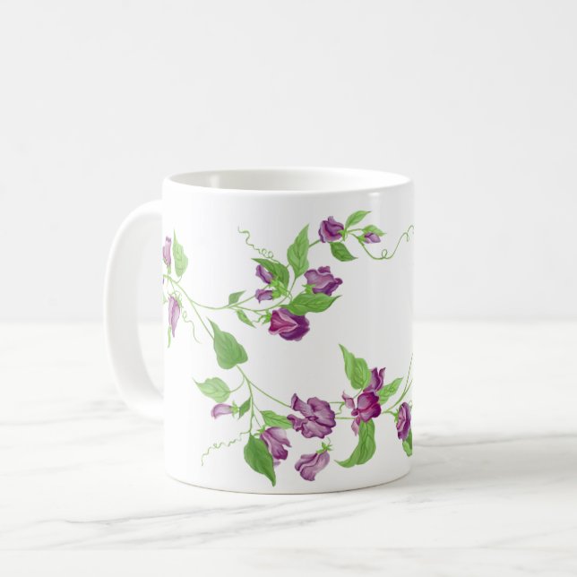 Kaffee Tasse-Platterbsen Kaffeetasse (Vorderseite Links)