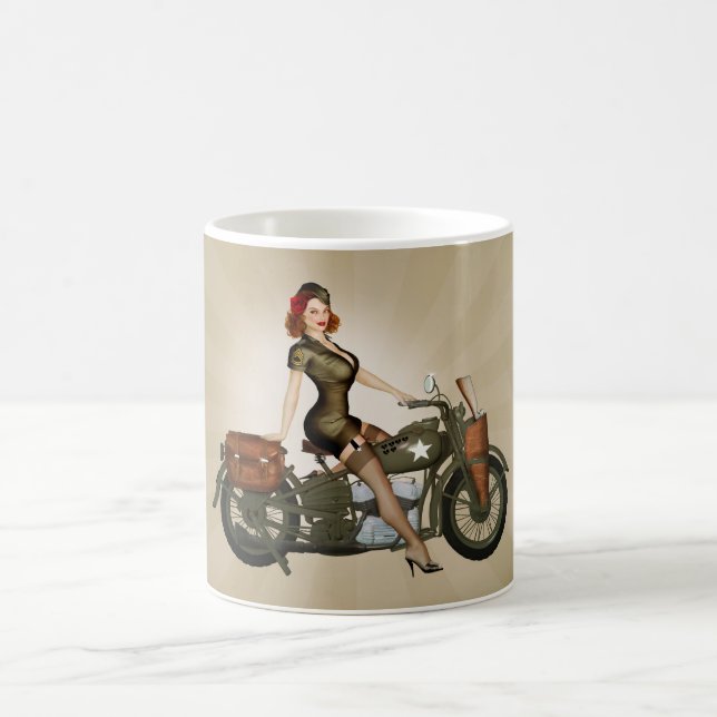 Kaffee-Tasse Sergeant-Davidson Army Motorcycle Tasse (Mittel)