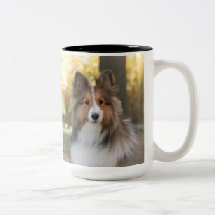 Kaffee-Tasse - Sheltie Zweifarbige Tasse