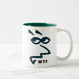 Kaffee-Tasse Snarky Damen-WTF Zweifarbige Tasse