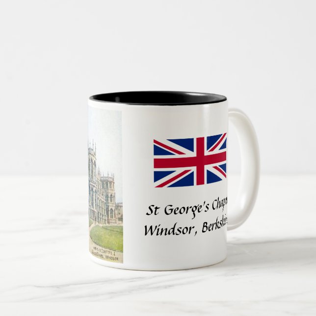Kaffee-Tasse - St. Georgs Kapelle, Windsor Zweifarbige Tasse (VorderseiteRechts)