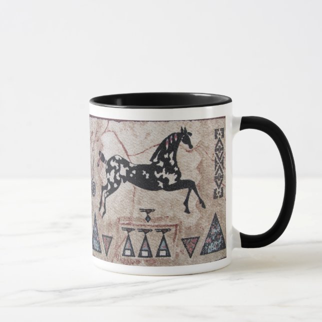 Kaffee-Tasse--Ureinwohner-Kunst Tasse (Rechts)