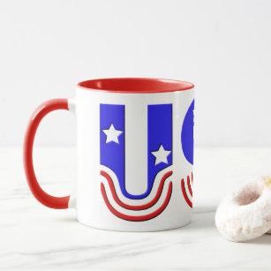 Kaffee-Tasse - USA in US Flagge Tasse